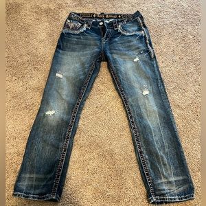 Mens Rock Revival Jeans